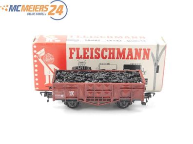 Fleischmann H0 5012 offener Güterwagen Hochbordwagen mit Ladegut 885 008 DB E595