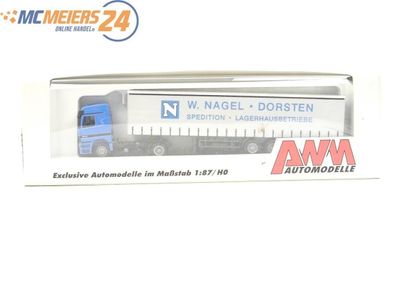 E427a AWM AMW H0 51 287 Modellauto LKW Sattelzug MB 1843 "W. Nagel Dorsten" 1:87