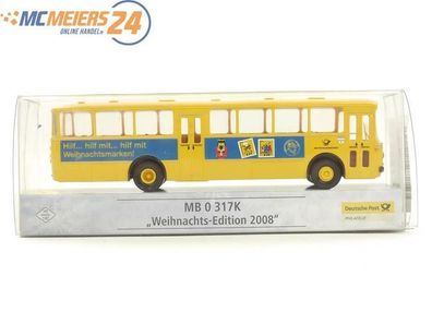 E332 Brekina H0 018013 Modellauto Bus MB O 317K "Weihnachts-Edition 2008" * TOP*