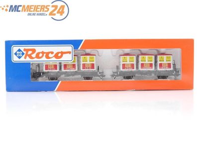 Roco H0 46997 Güterwagenset 2-tlg. Behältertragwagen "REI" DB / NEM AC E572