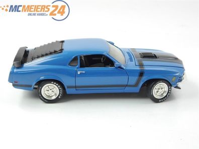 Ertl Modellauto PKW Ford Mustang 1970 Boss 302 blau 1:18 E577