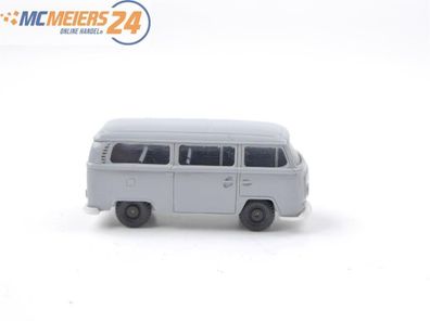Wiking H0 Modellauto 330/1G VW T2 Bus silbergrau 1:87 E488