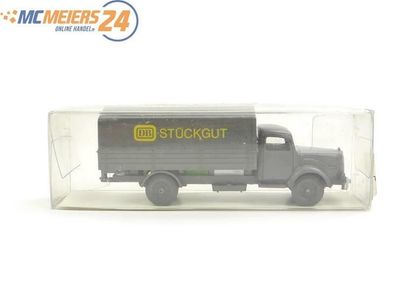 E169 IMU H0 20033 Modellauto LKW MB Pritsche Bundesbahn "Stückgut" 1:87