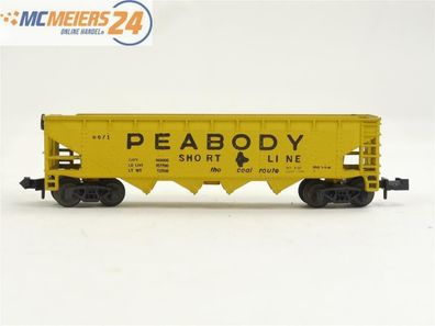E320 Minitrix N 3279 US Güterwagen Selbstentladewagen "PEABODY" PSL