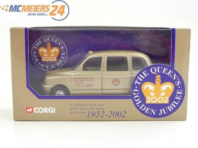 E378 Corgi Toys Modellauto PKW Austin London Taxi The Queens Golden Jubilee 1:36