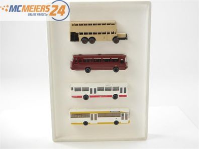 Wiking H0 99005 Modellauto Bus Set 4-tlg. 100 Jahre Omnibus 1:87 E73