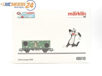 E427a Märklin H0 48610 Güterwagen Fussballtorwand Jahreswagen 2010 "1. FC Märklin"
