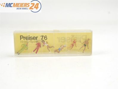 E306 Preiser H0 Nr. 76 Figuren-Set 6-tlg. Läufer Tennisspieler Jogger 1:90