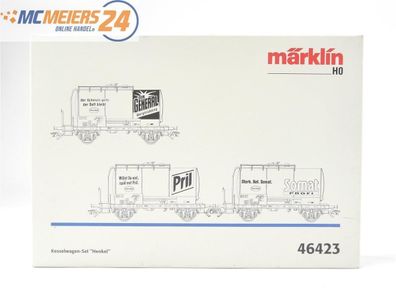 Märklin H0 46423 Güterwagen-Set 3-tlg. Kesselwagen "Henkel" DB / NEM E572