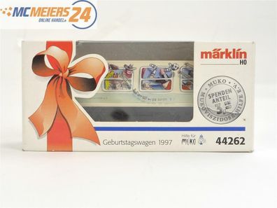 E386 Märklin H0 44262 Güterwagen Geburtstagswagen 1997 "Hilfe für MUKO"