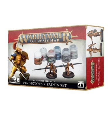 Warhammer Age of Sigmar Stormcast Eternals: Vindictors + Paint Set 60-10