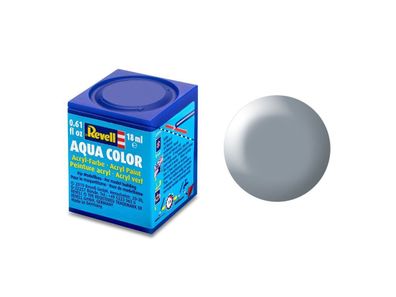 Revell 36374 grau, seidenmatt RAL 7001 Aqua Color 18 ml