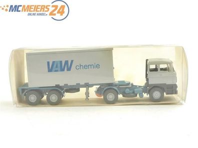 E169 Wiking H0 20 526 Modellauto LKW Stahl-Container Sattelzug VAW 1:87 * TOP*