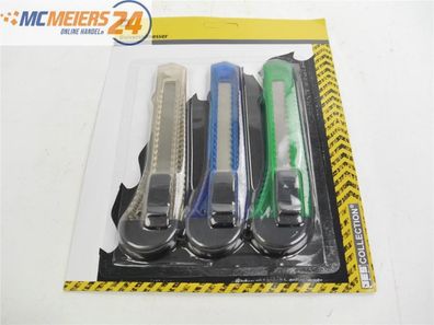 E439 JES Collection Messer Set 3-tlg Cuttermesser Universalmesser