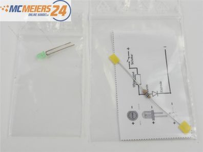 E437 Beleuchtung Lampe Licht LED grün inkl. Widerstand für den Modellbau