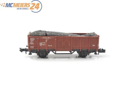 Minitrix N 13529 offener Güterwagen Hochbordwagen DB beladen E568