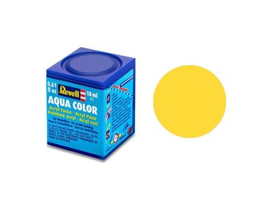 Revell 36115 Farbe gelb, matt RAL 1017 Aqua Color 18 ml