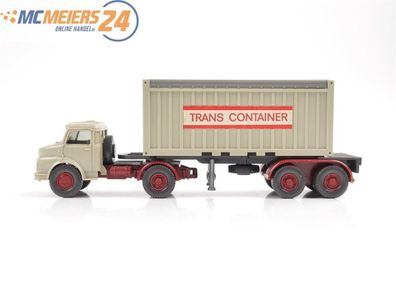 E73 Wiking H0 Modellauto 888/1 LKW MB 1413 Trans Container 1:87