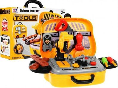 2in1 DIY-Set für Kinder ab 3 Jahren: Koffer, Radfahrzeug + Werkstatt mit Werkzeug