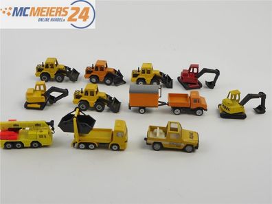 E437 Siku 11x Modellauto Baufahrzeug Absetzkipper Bagger Radlader 1:55 u.a.
