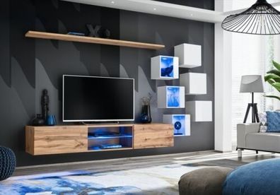 Wohnzimmermöbel Sideboard Holzmöbel Luxus Set Einrichtung Komplett Wandschrank