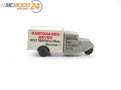 Praline H0 Modellauto PKW Lieferwagen Tempo Hanseat "Kartonagen-Meyer" 1:87 E533