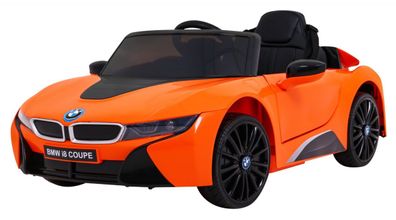 BMW I8 Liftauto mit Batterie Orange + Fernbedienung + Free Start + 3-Punkt-Sicherh...