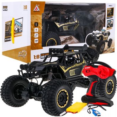 Metal Rock Crawler für Kinder ab 3 Jahren. Ferngesteuertes Modell 1:8 mit Allradan...