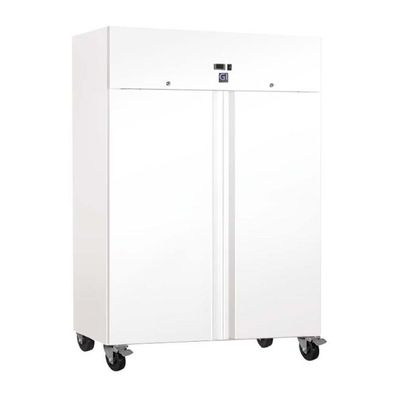 Gastro-Inox weißstahl 1200 Liter Kühlschrank statische Kühlung mit Ventilator