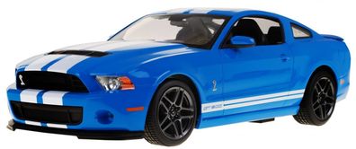 Ford Shelby Mustang GT500 blau RASTAR Modell 1:14 Ferngesteuertes Auto + Fernbedie...