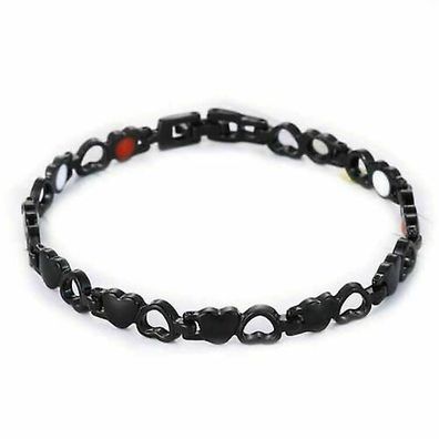 Magnetisches Lymph-Detox-Armband, Lymphdrainage-Magnetarmband (schwarz)