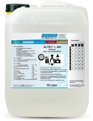 ALTEC L 260 Intensivreiniger Fettlöser farb-dufstofffrei 10L (1,70 € pro 100 ml)