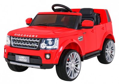 Land Rover Discovery Elektroauto für Kinder Rot + Fernbedienung + EVA-Räder + ...
