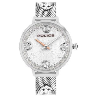 Police Uhr PL.16031MS/04MM Damen Armbanduhr Silber