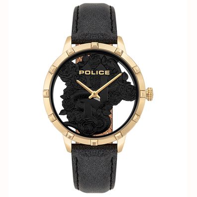 Police Uhr PL.16041MSG/02 Damen Armbanduhr Gold