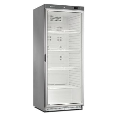 Marecos Kühlschrank GN 2/1 mit Glastür aus Edelstahl 600 Serie