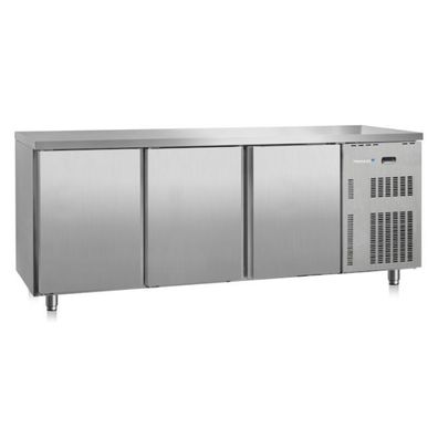 Marecos Softline Edelstahl Kühltisch 600mm tief mit 3 Türen