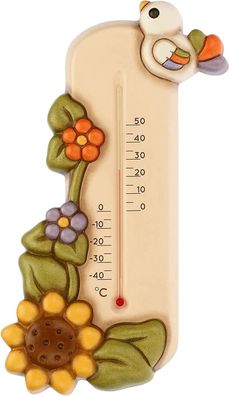 Thun Thermometer Country mit Sonnenblume und Vögelchen C2935H90