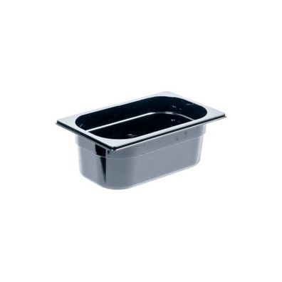 Gastronormbehälter, Serie Premium, Polycarbonat, schwarz, GN 1/4, 265x162x100 mm
