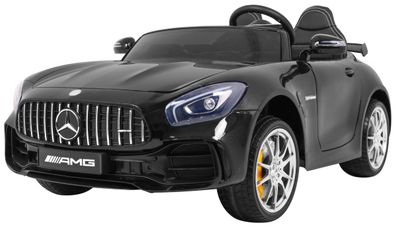 Mercedes-Benz GT R für Kinder. Schwarze Lackierung + Allradantrieb + Lüftungsschli...