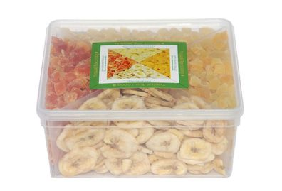 Tropical-Box 1Kg (4 Trockenfrüchte getrennt in einer Box)