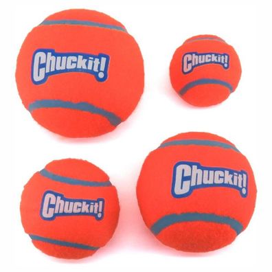 Chuckit! Tennis Ball - Apportierspielzeug Hundespielzeug 2er/4er Set Tennisball