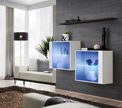 Modern Designer Garnitur WohnzimmerWohnwand Holzmöbel Set Komplett Neu Möbel