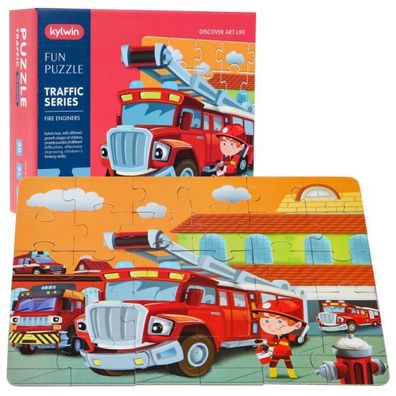 Großes Puzzle für Kinder ab 2 Jahren. Puzzle-Logikspielzeug 30-tlg. Feuerwehr