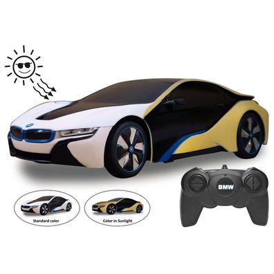 BMW I8 1:24 weiß/ gelb 2,4GHz UV Photochromic Serie