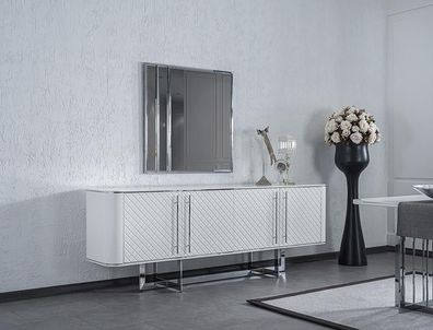 Luxus Sideboard mit Spiegel Esszimmer Einrichtung Design Möbel