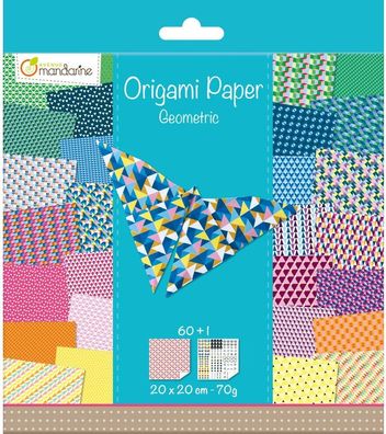Avenue Mandarine 52501MD Origami color Papier (quadratisch, 20 x 20 cm, mit Faltan...