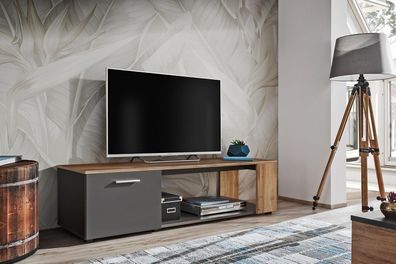 Luxus TV-Ständer Wohnzimmer Holz Kommode Designer Sideboard Wohnwand Neu