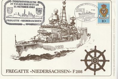 BRD Blatt Fregatte Rheinland-Pfalz Indienststellung 9.5.1983