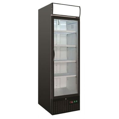 Kühlschrank 1 Glastür, schwarz,460 Liter